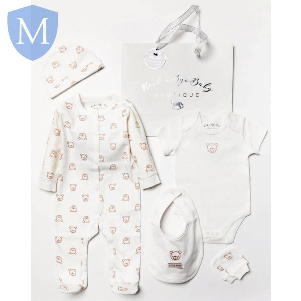 5pc Mesh Bag Gift Set - Little Bear (B04311) (Baby Unisex Gift Set) Mansuri
