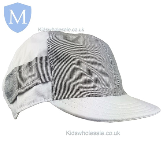 Boys Pinstripe/Plain 2 Tone Cap (M4008) (Baby Summer Hats) Mansuri