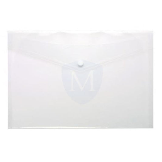 Foolscap Stud Wallets Clear (stationery Essential)