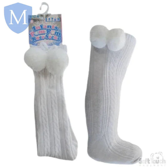 Knee Length Pom-Pom Socks (S47) (Baby Socks) Mansuri