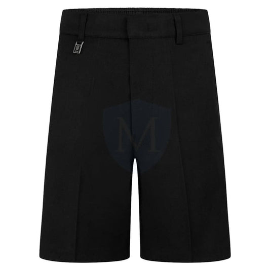 Plain Boys Uniform Shorts - Black