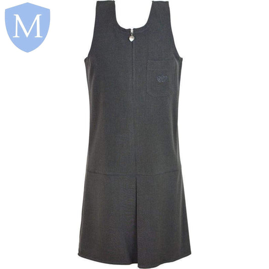 Plain Girls Pinafore - Mid Grey Size 11-12,Size 13,Size 15-16,Size 2-3,Size 3-4,Size 4-5,Size 5-6,Size 6-7,Size 7-8,Size 8-9,Size 9-10