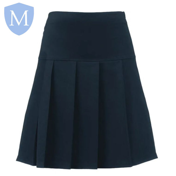 Plain Senior Full Pleat Panel Girls Skirt (poa)