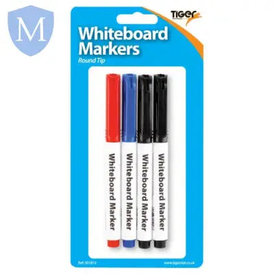 Slim Whiteboard Markers Blister Pack 4