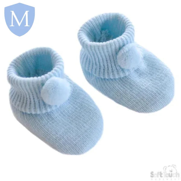 Acrylic Pom-Pom Baby Bootees (S408) (Baby Bootees) Mansuri