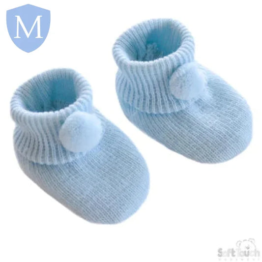 Acrylic Pom-Pom Baby Bootees (S408) (Baby Bootees) Mansuri