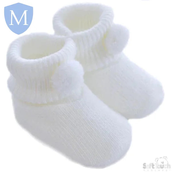 Acrylic Pom-Pom Baby Bootees (S408) (Baby Bootees) Mansuri