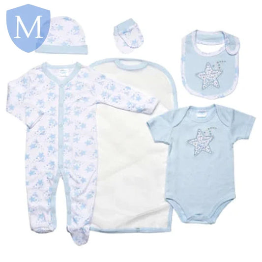 Baby Boys 5 Piece Mesh Bag Gift Set - Star (45JTC8900) (Baby Boys Gift Set) Mansuri