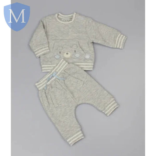 Baby Boys Quilted Top & Trouser - Bear (WF1814) (Baby Boys Fashionwear) Mansuri
