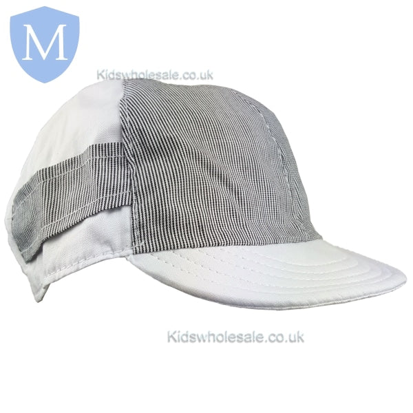Boys Pinstripe/Plain 2 Tone Cap (M4008) (Baby Summer Hats) Mansuri