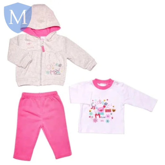 Girls 3pc Tracksuit Set - Cutest Mouse (40JT9799) (Baby Girls Fashionwear) Mansuri