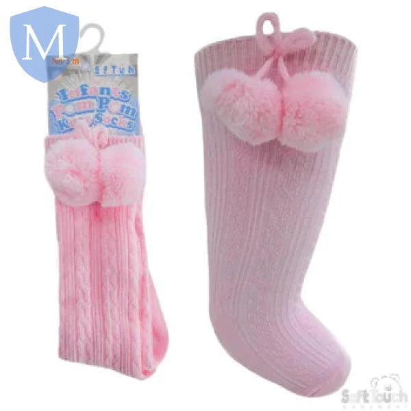 Knee Length Pom-Pom Socks (S47) (Baby Socks) Mansuri