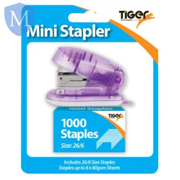 Mini 26/6 Stapler & Staples Assorted (Stationery Essential) Mansuri