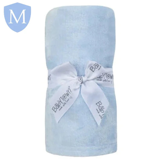 Plain Blue Baby Luxury Soft Feel Plush Blanket (19C236/7) (Baby Blanket) Mansuri