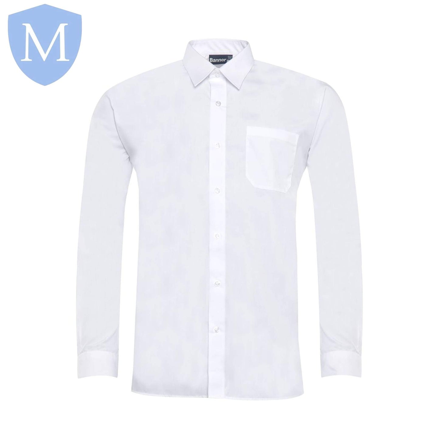 Plain Boys Full Sleeved Shirt - White Collar Size 11,Collar Size 11.5,Collar Size 12,Collar Size 12.5,Collar Size 13,Collar Size 13.5,Collar Size 14,Collar Size 14.5,Collar Size 15,Collar Size 15.5,Collar Size 16,Collar Size 16.5,Collar Size 17,Collar Size 17.5