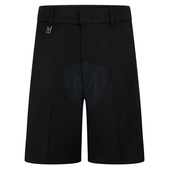Plain Boys Uniform Shorts - Black