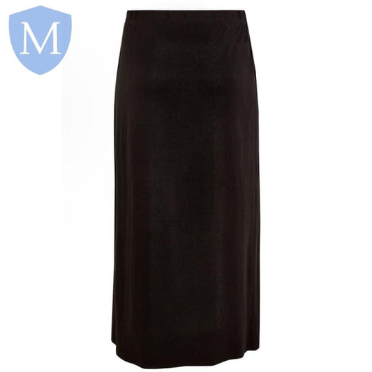 Plain Girls Swan Gaberdine Long Skirt - Black Mansuri
