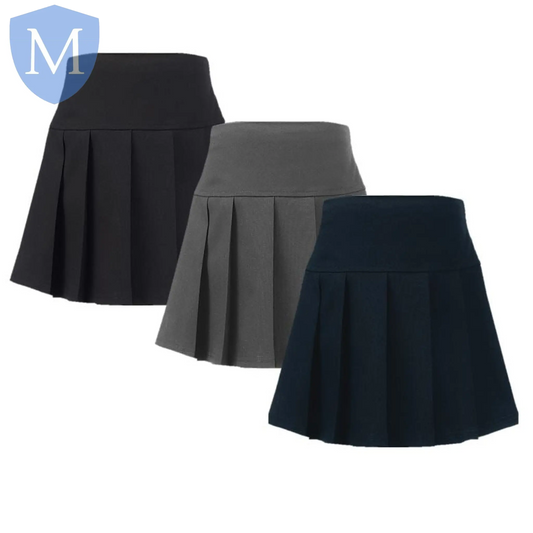 Plain Senior Full Pleat Panel Girls Skirt (poa)