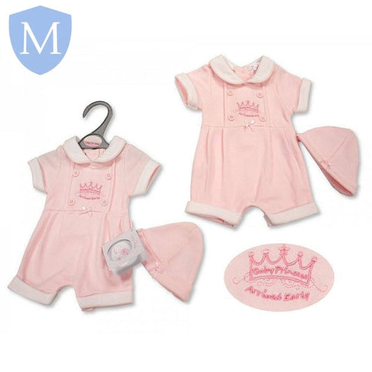 Premature Baby Girls Romper with Hat - Baby Princess (Baby Romper) Mansuri