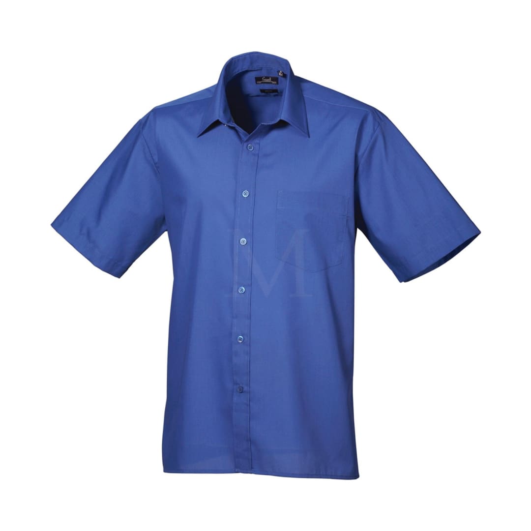 Pro Workwear Short Sleeved Poplin Shirt (pr202) Royal / 14.5’’ 34’’
