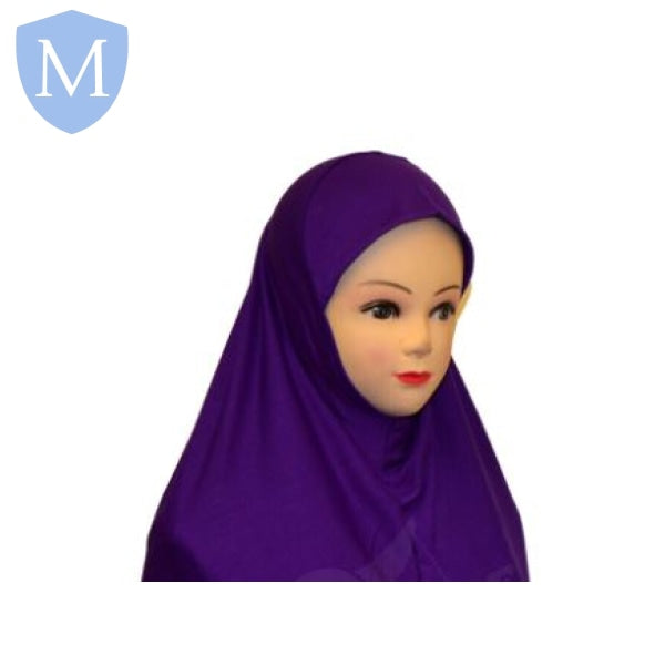 Plain Muslim Girls Instant Pullover Headscarf Hijab (POA) Not specified