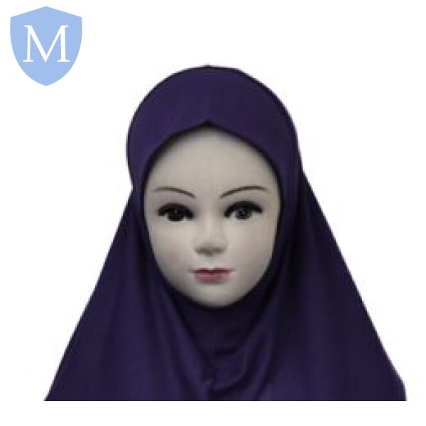 Plain Muslim Girls Instant Pullover Headscarf Hijab (POA) Not specified