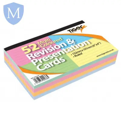Revision Cards Ruled Coloured 6x4’’ 152x101mm 52sh