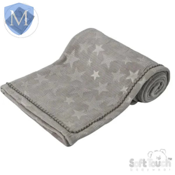 Star Embossed Mink Baby Wrap (FBP230) (Baby Wrap) Mansuri