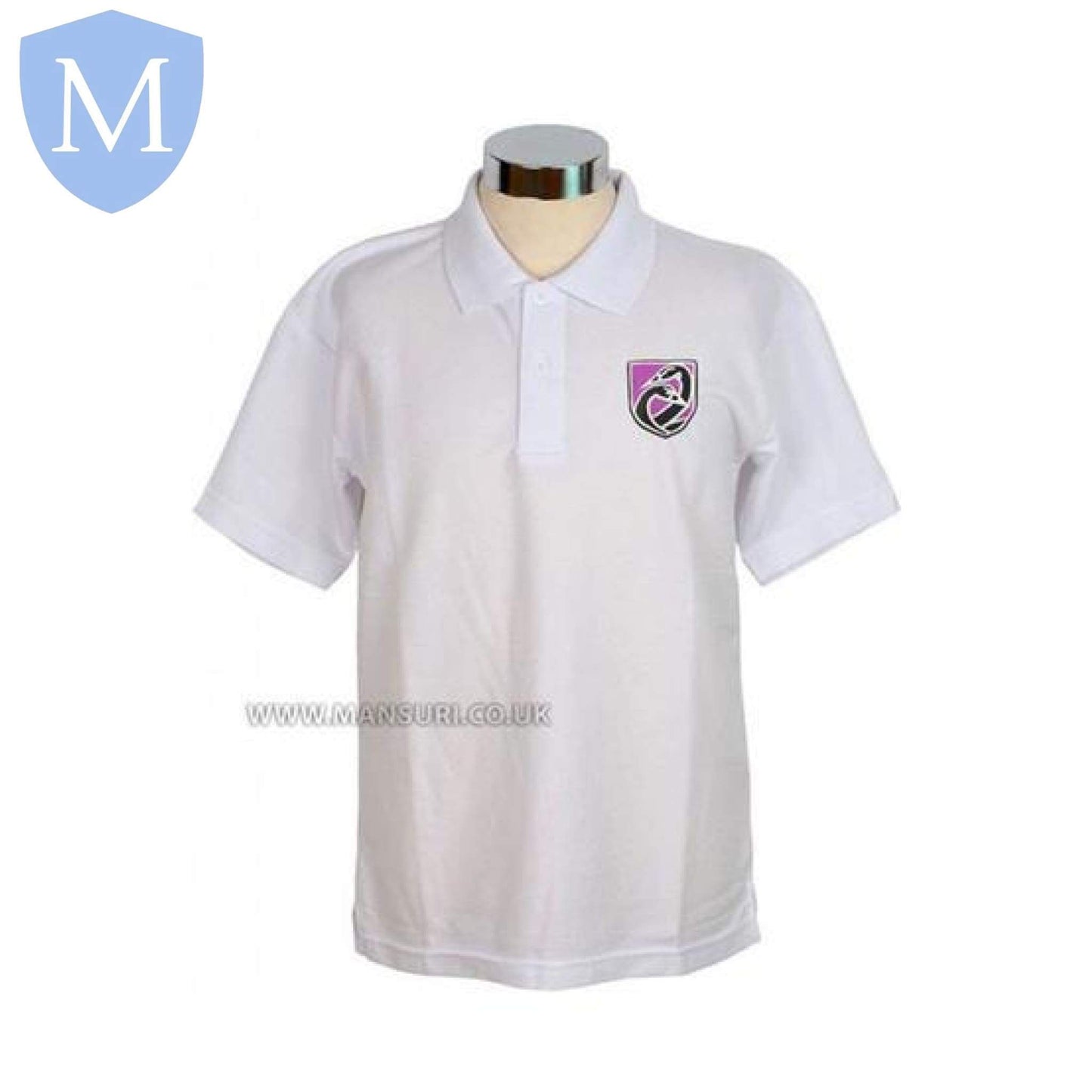 Swanshurst Girls P.E Polo Shirt Chest 30 (11 Years),Chest 32 (12 Years),Chest 34 (13 Years),Chest 36 (14 Years),Chest 38 (15/16 Years),Chest 40,Chest 42,Chest 44,Chest 46