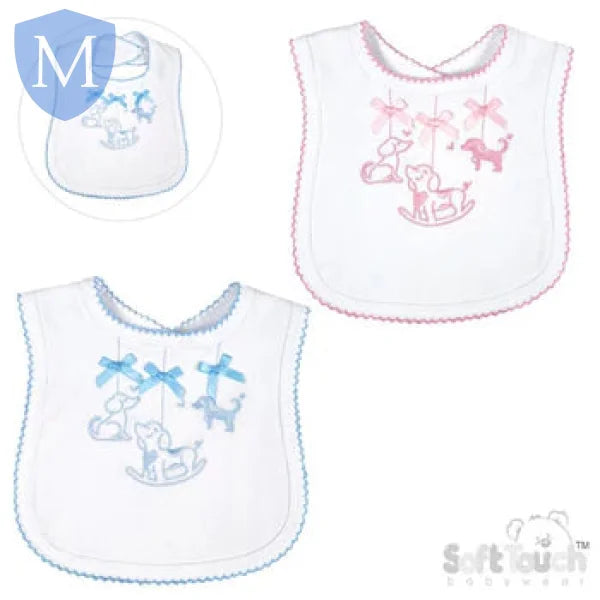 Velcro Fastening Embroidered Bib (P361) (Baby Bibs) Mansuri