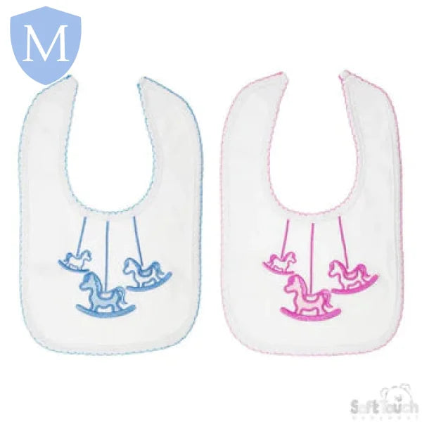 Velcro Fastening Embroidered Bib (P361) (Baby Bibs) Mansuri